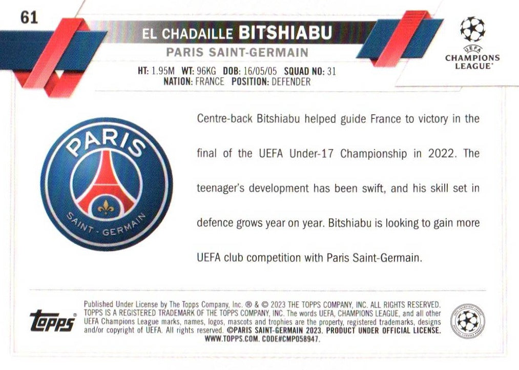 22/23 El Chadaille Bitshiabu RC