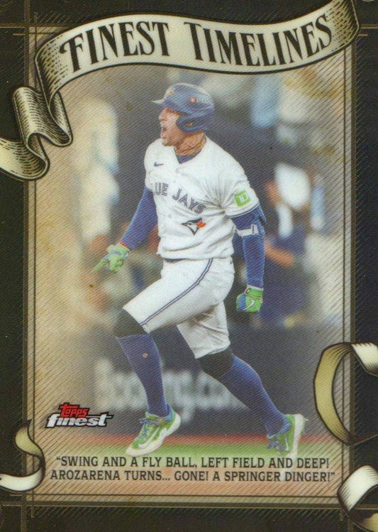 2026 Finest #FT-27 George Springer Finest Timelines