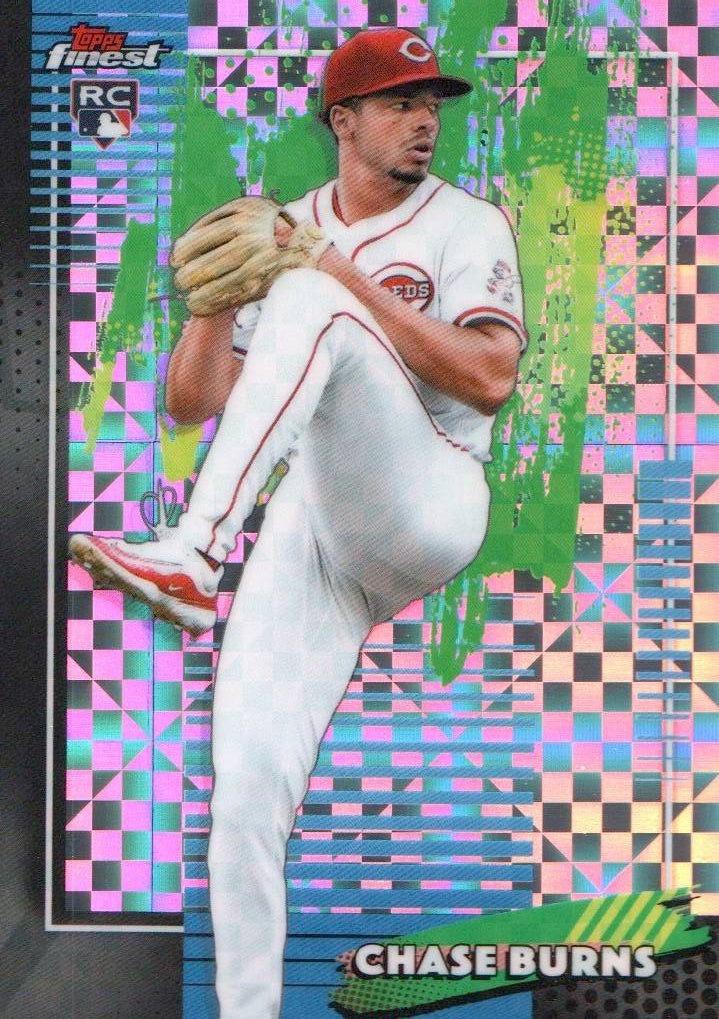 2026 Finest #76 Chase Burns Mini-Diamond Refractors