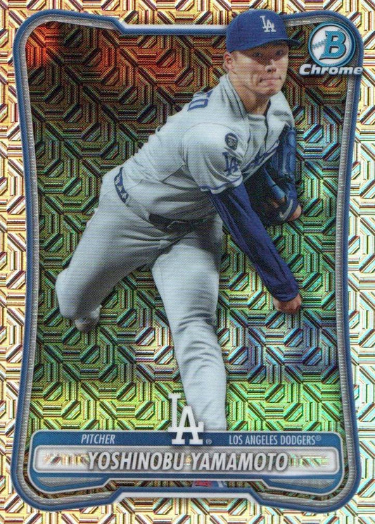 2026 Bowman #2 Yoshinobu Yamamoto Chrome Mojo Refractors
