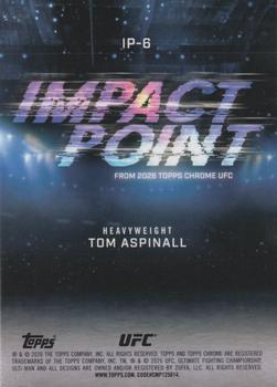 2026 Topps Chrome UFC #IP-6 Tom Aspinall Impact Point
