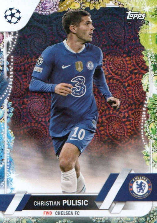 2023 Topps Chrome UEFA Champions League #144 Christian PulisicRefractor #/10