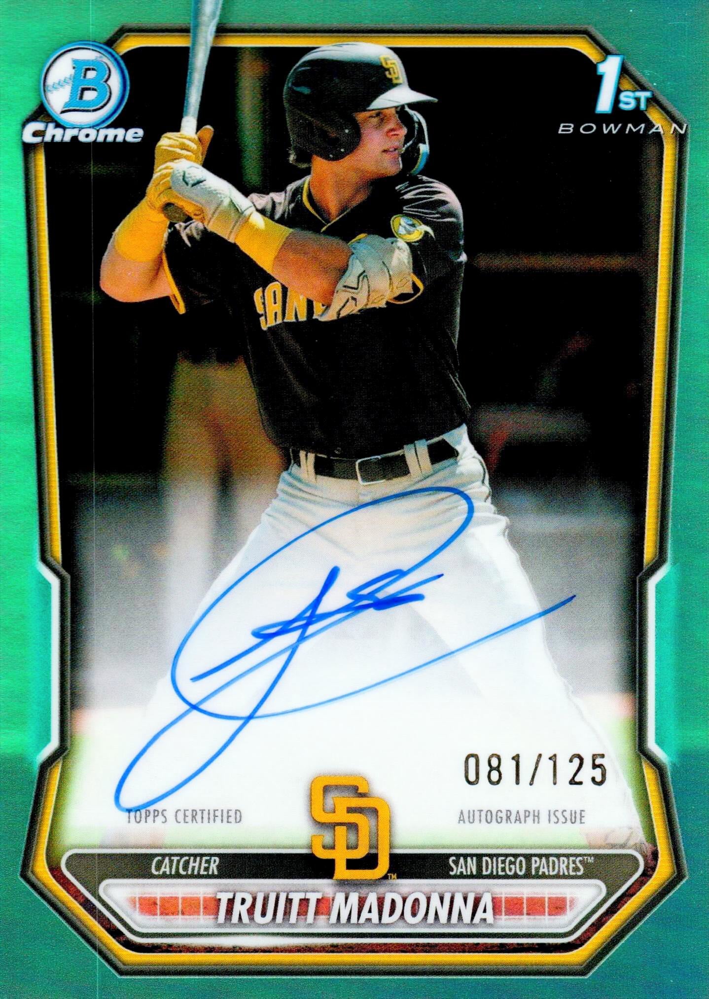 Truitt Madonna Bowman Chrome Auto 081/125