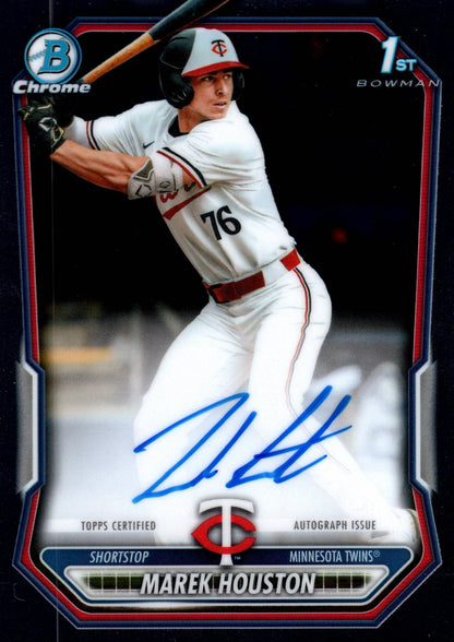 Marek Houston Bowman Chrome 1st Bowman Auto - CPA-MHO