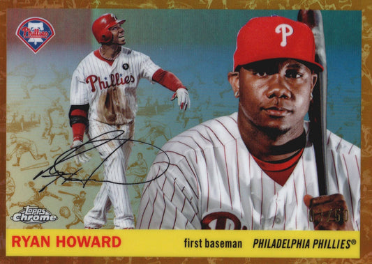 Ryan Howard Topps Chrome Platinum 03/50